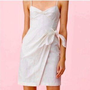 Rebecca Taylor White Sleeveless Sundress Sweetheart Neckline